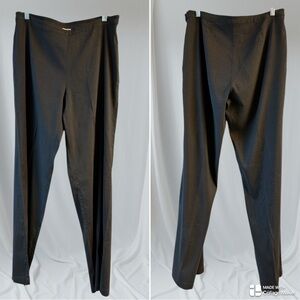 Eileen Fisher linen blend side zip trousers